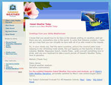 Tablet Screenshot of hawaiiweathertoday.com